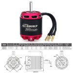 Surpass C5065 V2-Moteur sans balais en métal pour avions RC, drone à voilure fixe, véhicule jouet alimenté par batterie